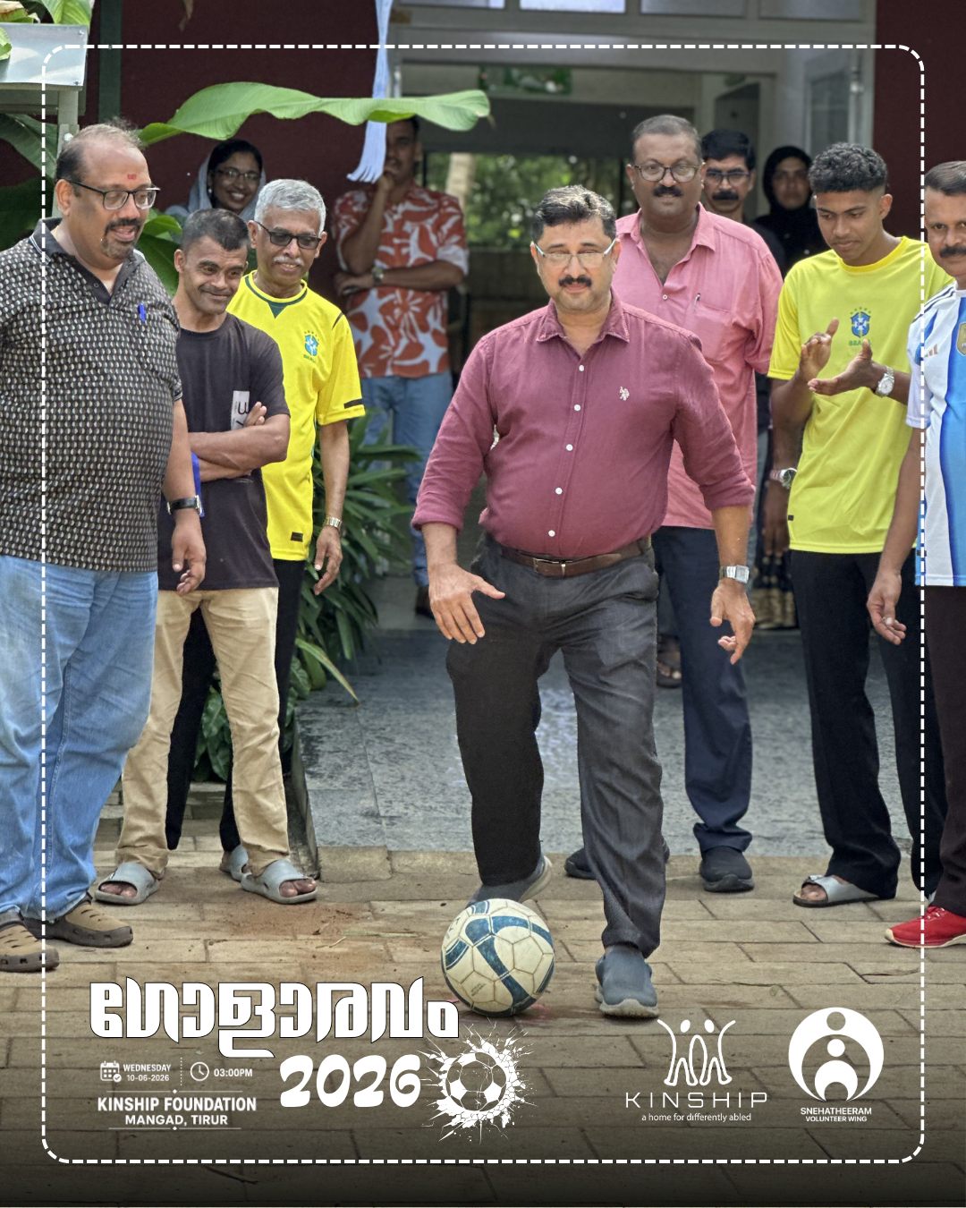 Players and organizers together at the event