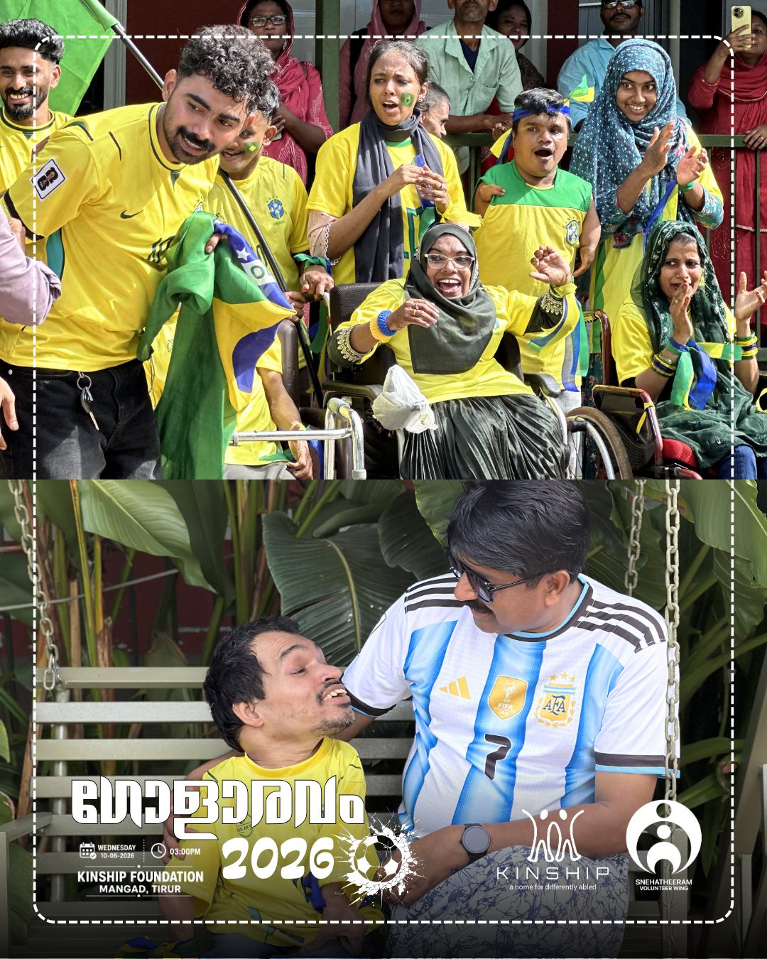 Yellow football team celebrating together