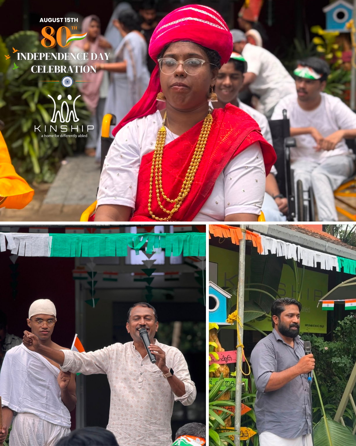 Participants and speakers during the Independence Day programme