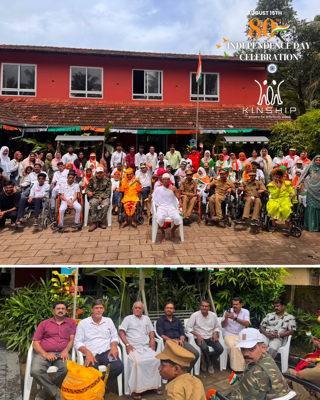 Kinship Independence Day celebration group portrait