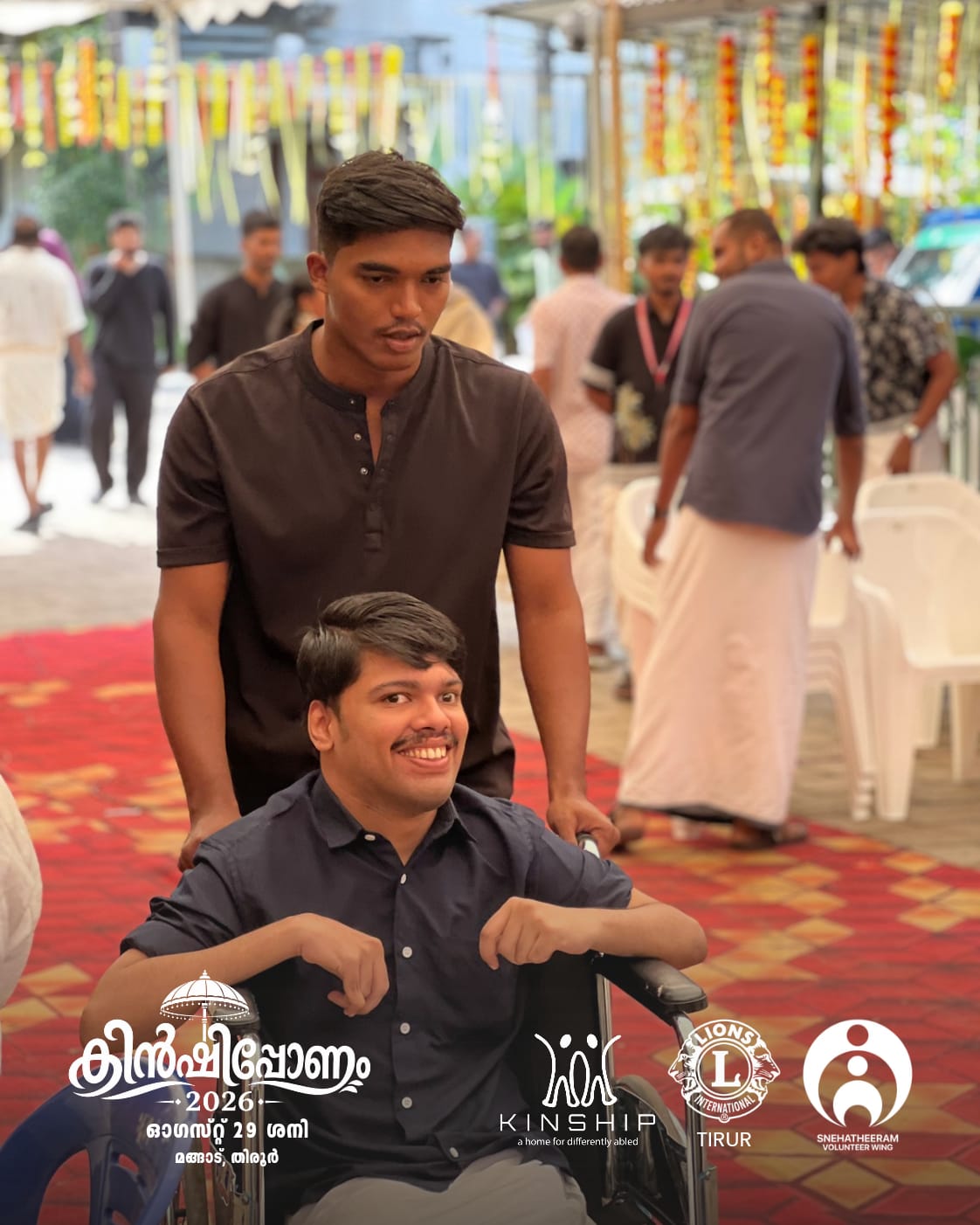 A Kinship participant enjoying the Onam programme