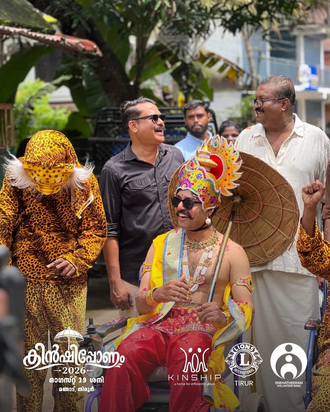 Mahabali character sharing a cheerful moment at Kinship